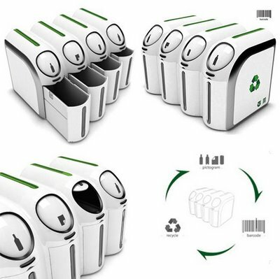 Barcode Trashcan Barcode Trashcan